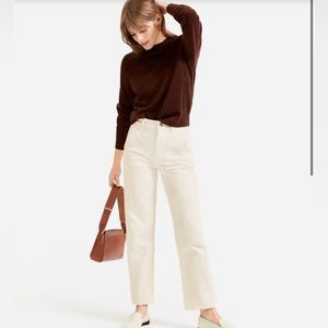 Everlane Straight Leg Crop in Sandstone